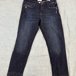 Dark Blue FRAME Le Garçon Crop Women's Jeans